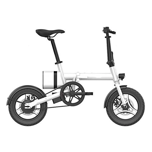 Electric Bike : Gpzj Folding Electric Bike with 36V 7.8Ah Removable Lithium-Ion Battery, 14 Inch Ebike with 3 Types of Riding Mode, Five-Speed Electronic Shifting