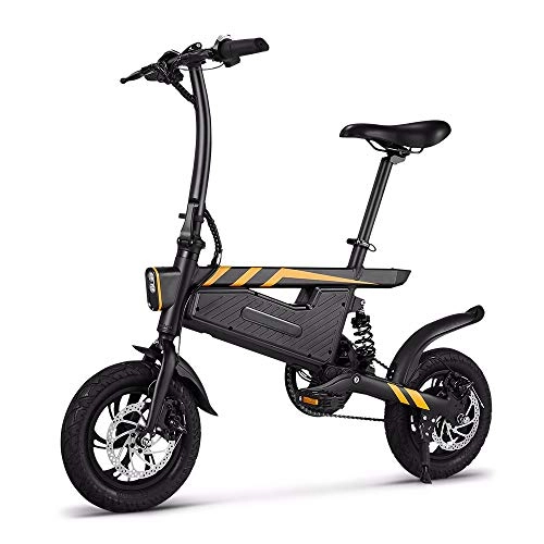 Electric Bike : Green Travel E-Bike 12 Inch Folding Power Assist Eletric Bicycle 250W Motor Brakes Bicycle Foldable Foot Pedal Electric Bike Outdoor Cycling