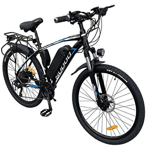 Electric Bike : GSOU SUDOO 26" Electric Mountain Bike for Adult. 2601 E-Bike with 250W Powerful Motor. 36V-13AH Battery. MICRO NEW 27-Speed. G51 Advanced LCD Display, Hydraulic Disk Brake