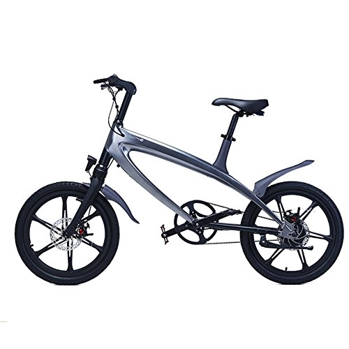 Electric Bike : GTYW Electric Bicycle Mountain Bicycle City Fashion Simple Moped Removable Lithium Smart -Built-in Bluetooth Stereo Mountain Bike, Gray-36V5.8AH