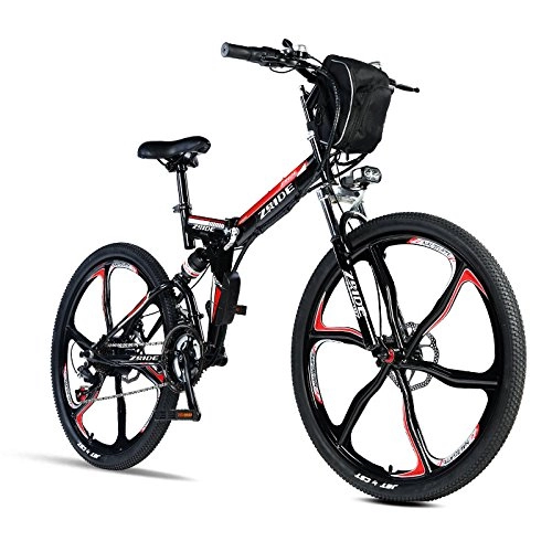 Electric Bike : GTYW, Electric Bike, Electric, Bicycle, City, Electric Bike, Folding, Bicycle, Electric, Mountain, Bicycle - 24-26 Inches, Black1-26Inches