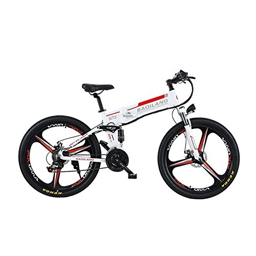 Electric Bike : GTYW, Electric, Folding, Bicycle, Mountain, Bicycle, Adult Moped, Folding, Off-road, 26 Inch Adult, Mountain Bike, Battery Life 60KM, C-48V-10ah