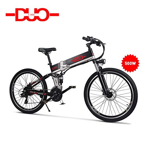 Electric Bike : GUNAI Electric Mountain Bike, 500W 26 inch City Bike with 48V Hidden Battery and Disc Brake
