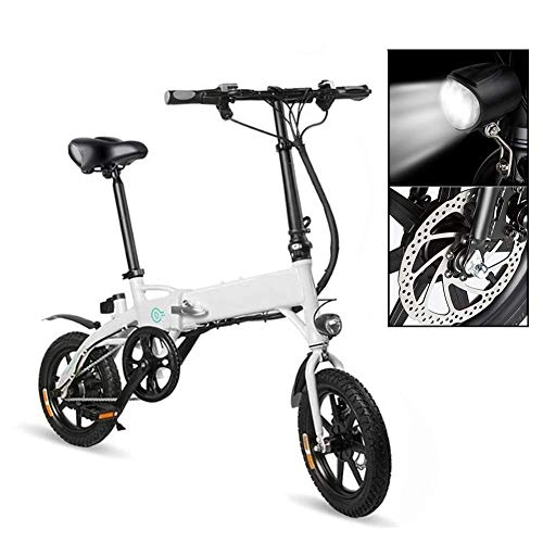 Electric Bike : GYL Electric Bicycle Mountain Bike Folding Bike Scooter Adult 250W 36V Lithium Battery Compact Type with Led Display Maximum Speed 25Km / H Applicable for Urban Outdoor Commuting