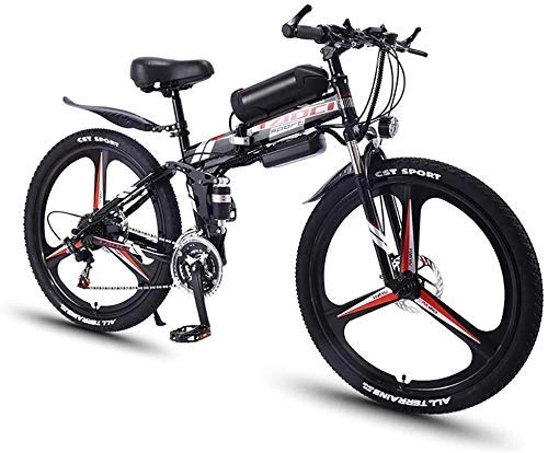 Electric Bike : GYL Electric Bicycle Mountain Bike Transportation City Convenient 350W 26 inch Bicycle 36V Hidden Battery Disc Brake 21 Speed Gear Electric Bicycle with Three Working Modes, Red