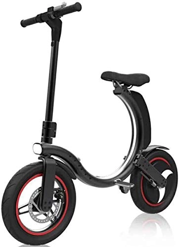Electric Bike : Haojie Small Folding Electric Bicycle Battery Female Adult Travels Instead of Driving Artifacts To Help Bicycles, B