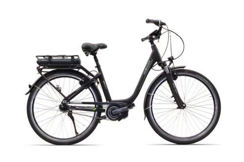 Electric Bike : HAWK Bikes Electric Bike City Wave Steps Black