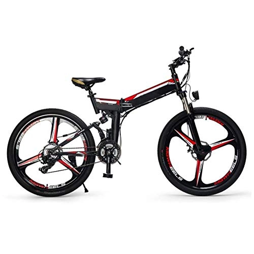 Electric Bike : Heatile Electric Bicycle Convenient and foldable 24-speed transmission 240w high speed toothed brushless motor for work fitness cycling outing