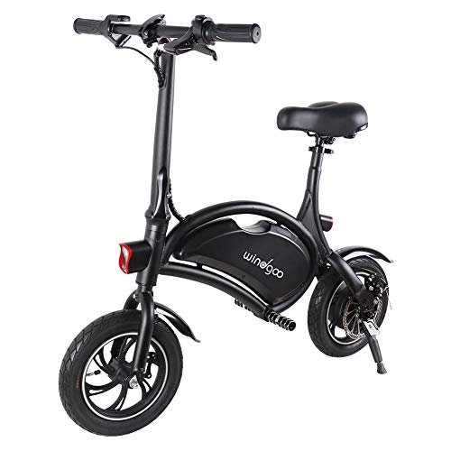 Electric Bike : HEWEI Electric bike Urban Commuter Folding E-Bike top speed 25 km h 12 inch super light weight removable lithium battery with 350 W 36 V unisex bike