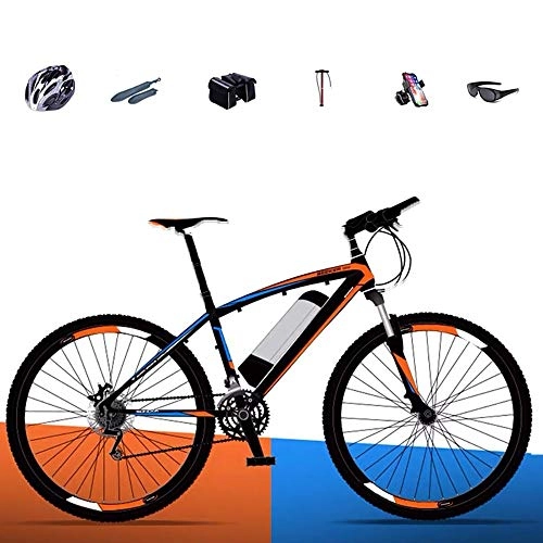 Electric Bike : HHHKKK 26'' Electric Mountain Bike with Removable Large Capacity Lithium-Ion Battery (36V 250W), Cruising Range 100km, Brake System Front and Rear Double Disc Brakes