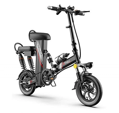 Electric Bike : HHHKKK Electric Foldable E-Bike Lightweight 350W, Built-in 3 Riding Modes Chrome-nickel Alloy Steel Frame, E-ABS Front and Rear Disc Brake System, Easy Load 500 kg