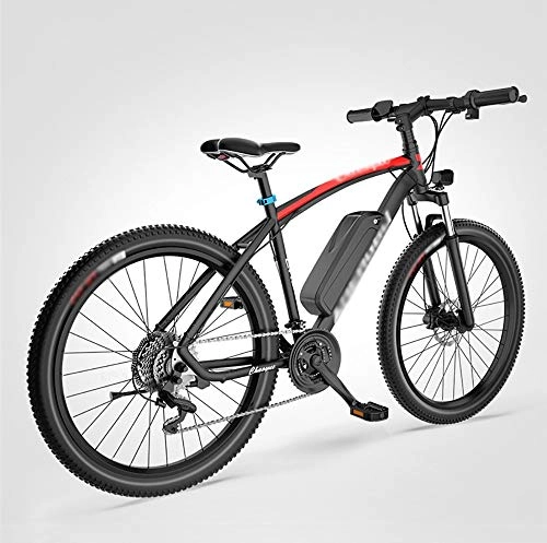 Electric Bike : HHHKKK Electric Mountain Bike, 27 speed / 250W / 48v / 10.4ah High-Efficiency Lithium Battery-Range Of Mileage 90km-High Carbon Steel 26-Inch Electric Bicycle, Disc Brake