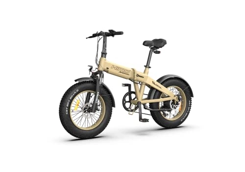 Electric Bike : HIMO Electric Bike ZB20 MAX 20” Fat Tire Electric Bike for Adults 250W Ebike Folding Adult Electric Bicycles with 25KM / H Electric Mountain Bike 48V / 10.4Ah Shimano 6 Speed E Bike (Khaki)