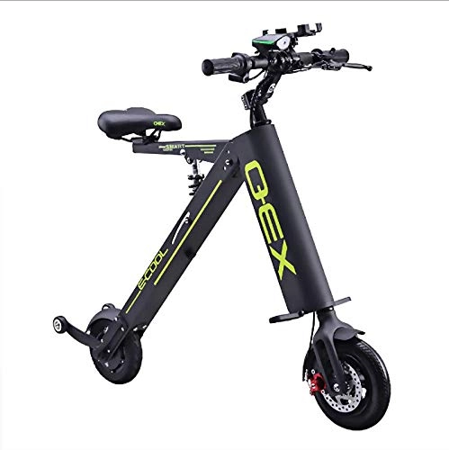 Electric Bike : HJG Folding Electric Bike with 36V Removable Battery, Mini Electric Wheelbarrow, 10 inch Ebike with 250W Motor and 560rpm Rotating Speed, Front Wheel Brake