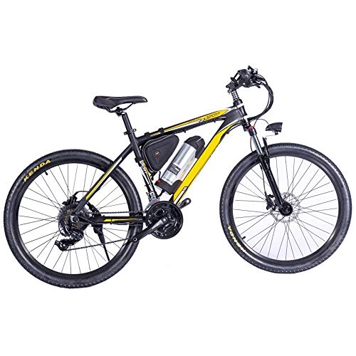 Electric Bike : HJHJ Electric mountain bike, 26 inch aluminum alloy city frame (36V 250W) detachable lithium battery 7-speed electric bicycle mechanical disc brake