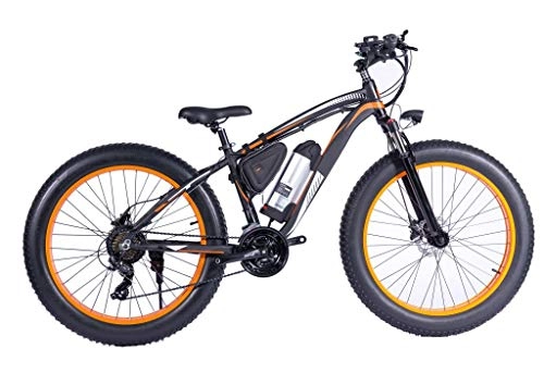 Electric Bike : HJHJ Electric mountain bike 26 inch zebra stripe aluminum frame 7 speed scooter mechanical disc brake (36V 250W) lithium battery with LED / speed up to 30KM