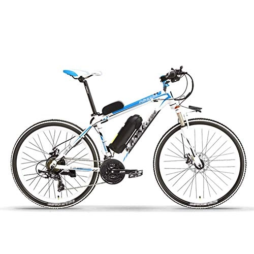 Electric Bike : HLeoz 26'' E-Bike, Electric Mountain Bike 48V 10Ah Removable Li-Battery Electric Bicycle with 250W Motor 21 speed 6061 Aluminum Alloy Frame Three Working Modes, Blue T