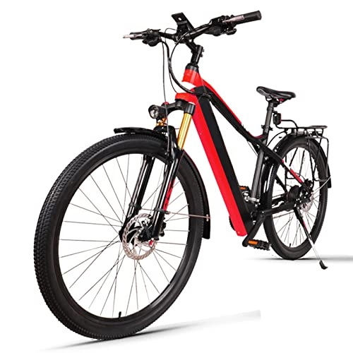 Electric Bike : HMEI EBike E Bikes for Adults 500w Bike 27.5" Electric Bike 24.8mph with 48V 17AH Lithium Battery 27 Speed Electric City Bicycle Brakes Shock Absorbers
