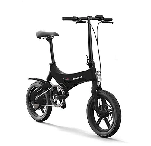 Electric Bike : HMNS Folding Electric bicycle E-bikes Lightweight 250W 36V with 14inch Tire & LCD Screen With mudguard