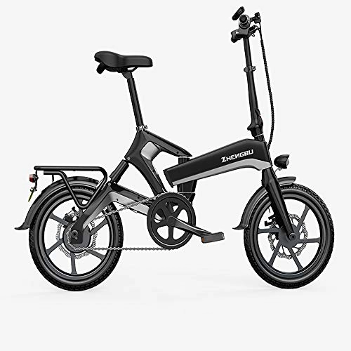 Electric Bike : Hmvlw Folding bicycle Folding Electric Bicycles, Small Power-assisted Transportation, Men And Women, Lightweight Lithium Battery Bicycles, Suitable For Teenagers And Adults (Color : D)