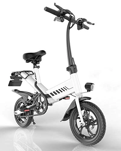 Electric Bike : Hold E-Bikes Y1D+ Disc Folding Electric Bike - Portable and Easy to Store in Caravan, Motor Home, Boat. Short Charge Lithium-Ion Battery and Silent Motor eBike