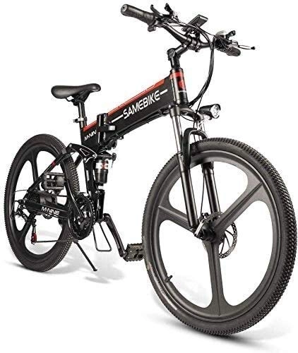 Electric Bike : HOME-MJJ 350W 26'' Electric Bicycle With Removable 48V 10AH Lithium-Ion Battery For Adults, 21 Speed Shifter
