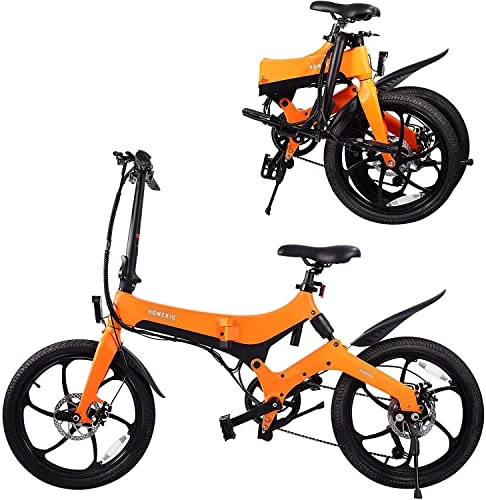 Electric Bike : HOMERIC Electric Bike for Adults, 20 Inch Folding E Bike for Men, 250W Electric Bicycle with 36V 7.8AH Removable Battery Road Legal, 6 Speed Transmission Gears Foldable Bike (PAS E Bikes, No Throttle)
