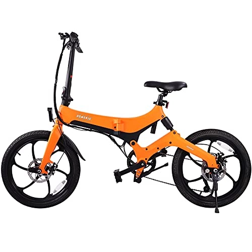 Electric Bike : Homeric Foldable Electric Bike E-bike for Adults, 20'' Electric Commuter Bike with 7.5AH Removable Lithium-Ion Battery, 36V 250W Motor and Intelligent Adjustable Speed