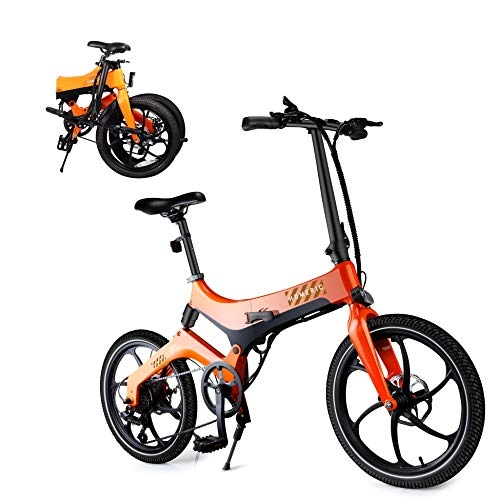 Electric Bike : HOMERIC Folding Electric Bike for Adults Magnesium Alloy Bicycle Ebikes Lightweight 80KM Range 250W 36V 7.8Ah With 20inch Tire