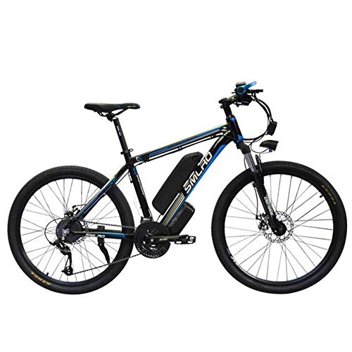 Electric Bike : HSART Electric City Bike 26'' E-Bike Removable 48V / 10Ah Lithium-Ion Battery 21-Level Shift Assisted Mountain Bike Dual Disc Brakes Three Working Modes Bicycle for Commuting
