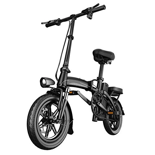 Electric Bike : HWOEK Folding City Bike, Electric Bike for Adult Men and Women 400W 48V 10Ah / 16Ah / 18Ah / 23Ah Removable Large Capacity Lithium-Ion Battery, 10Aa