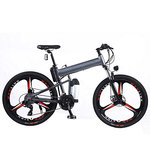 Electric Bike : HXwsa Electric Mountain Bike, 250W 26'' Electric Bicycle with Removable 48V 14Ah Lithium-Ion Battery for Adults, 21 Speed Shifter Electric Bicycle, Disc Brake Three Working Modes