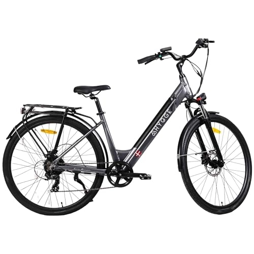 Electric Bike : Hygge Electric Bike Aarhus Step 2024 Unisex Electric Bikes for Adults includes 250W Motor, 36V / 10AH Battery and HD Display with Mobile Fast Charging Port