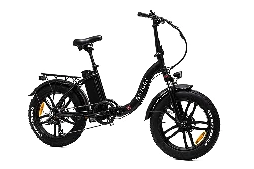 Electric Bike : Hygge Step Vester Foldable Electric Bike 20-inch Fat Tire Portable Ebike with 250W Hub Motor, 36V / 10Ah Battery Adjustable Height Electric Bicycle 7-speed Gears Electric Bikes for Adults
