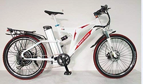 Electric Bike : HYLH White Frame 48V 1500W Super X8 Ebike With 48V 24AH Japan PANA Li-ion Battery 26 Inch Electric Bicycle