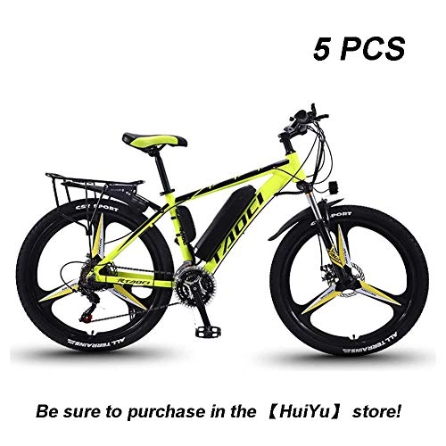 Electric Bike : Hyuhome Electric Bikes for Adult, Magnesium Alloy Ebikes Bicycles All Terrain, 26" 36V 350W 13Ah Removable Lithium-Ion Battery Mountain Ebike for Mens (5PCS, 5)