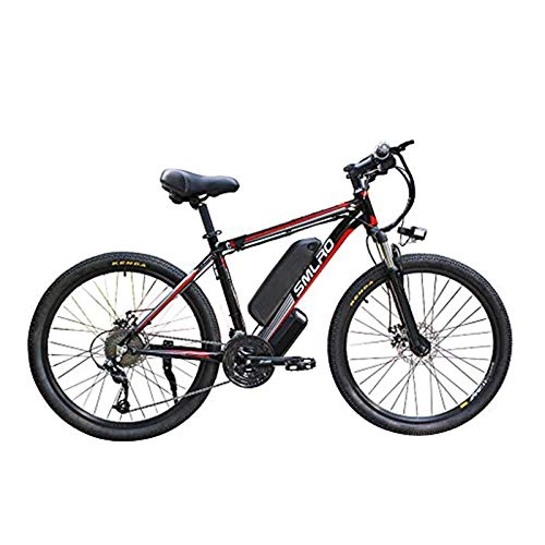 Electric Bike : Hyuhome Electric Bycicles for Men, 26" 48V IP54 Waterproof Adult Electric Mountain Bike, 21 Speed Electric Bike MTB Dirtbike with 3 Riding Modes