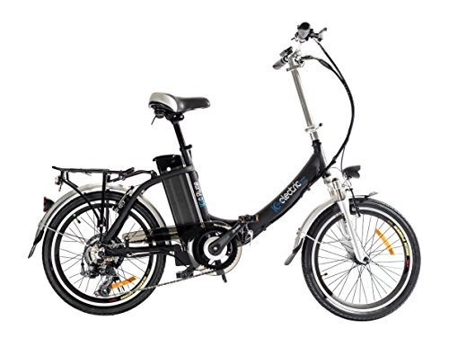 Electric Bike : IC Electric Plume-Folding Bike, Unisex adult, Plume, Black, one size