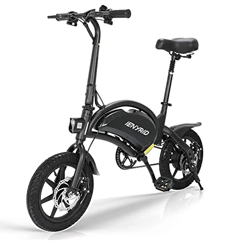 Electric Bike : IENYRID Electric Bike, B2 Folding E-Bike for Adults 7.5AH Lithium Battery 14 Inch Pneumatic Tires App Support