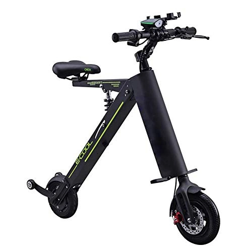 Electric Bike : Intelligent Electric Bike Bicycle Two-wheel Foldable E-Bike for Adult 250W 36V 7.8Ah ; 264 lbs Max Load, Black