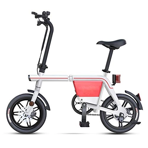 Electric Bike : J.I Electric Bicycle Boosts Long Battery Life 48V Detachable Lithium Battery Folding Driver Smart Small Two-Wheeled Adult Light Portable