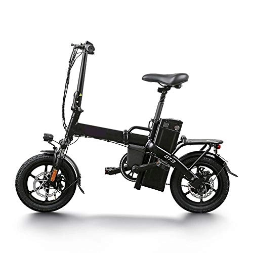 Electric Bike : J.I Folding Electric Bicycle Lithium Battery Adult Men and Women Ultra Light Portable Mini Small Power Generation Driver Travel Battery Car