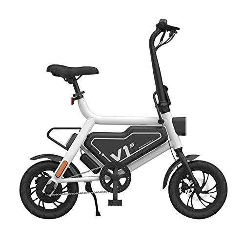 Electric Bike : J.I Folding Electric Bicycle Lithium Battery Ultra Light Portable Mini Force Generation Driving Travel Battery Car Power Life Greater Than 60KM36V