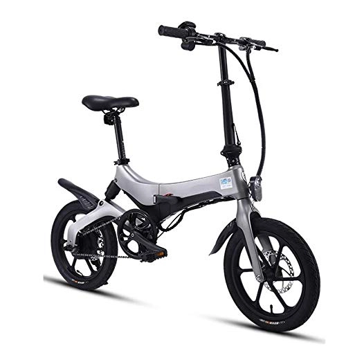 Electric Bike : J.I Folding Electric Car Adult Bicycle Small Travel Battery Car Mini Generation Driving Bicycle Portable Lithium Battery Detachable 36V