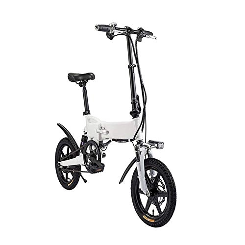 Electric Bike : JIEER Electric Bicycle 14 Inch Aluminum Electric Bicycle with Pedal for Adults And Teens, 16" Electric Bike with 36V / 5.2AH Lithium-Ion Battery, Maximum Load 120Kg