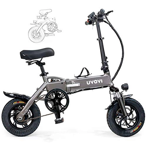 Electric Bike : JIEER Folding E-Bike for Adults with LCD Display Adjustable Lightweight Magnesium Alloy Frame Foldable Electric Mountain Bicycle with 3 Driving Modes, Smart Electric Bike