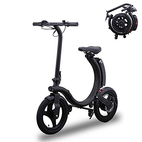 Electric Bike : JIEER Folding Electric Bicycle Foldable Ebike City Electric Bike with 250W Rear Hub Motor And 36V Adult Mountain Bicycle Foldable Snow Electric Bicycle Beach Cruiser