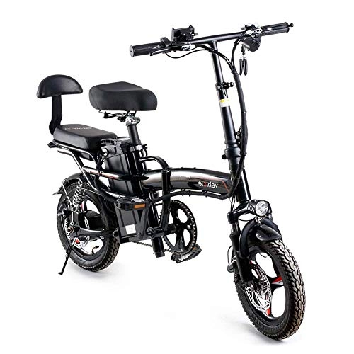 Electric Bike : JIEER Folding Electric Bike 14" Super Lightweight Urban Commuter Folding E-Bike, Three Modes Riding, Portable Easy To Store, LED Display Electric Bicycle 400W Motor