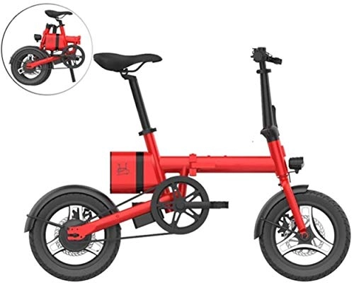 Electric Bike : JNWEIYU Electric Bicycle Adult Waterproof Electric Bicycle Aluminum 16 inch Electric Bike for Adults E-Bike with 36V 6Ah Built-in Lithium Battery 250W Brushless Motor and Dual Disc Mechanical Brakes
