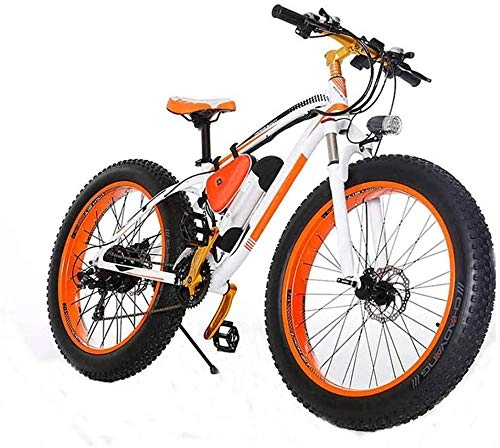 Electric Bike : June 36 Inch 350W Electric Mountain Bike Adult Folding E Bike Bicycle 7 Speeds With LCD Meter 5-stage SOS Function, Dual Disc Brakes And Suspension Bumpers